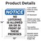Signmission No Loitering Is Allowed On Or OSHA Notice Sign, Aluminum, 10in W x 14in L, 2PK OS-2PACK-NS-A-1014-V-14691 - alternate 3